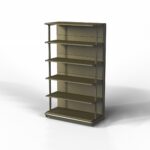 Стеллаж торговый Пристенный с передней ногой тип 2
