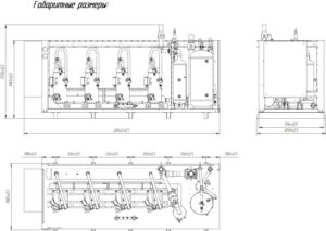Многокомпрессоный агрегат на базе компрессоров Copeland M UMCF-S-4хZB15 F14 Многокомпрессоный агрегат на базе компрессоров Copeland L UMCF-S-4XZF25 F14
